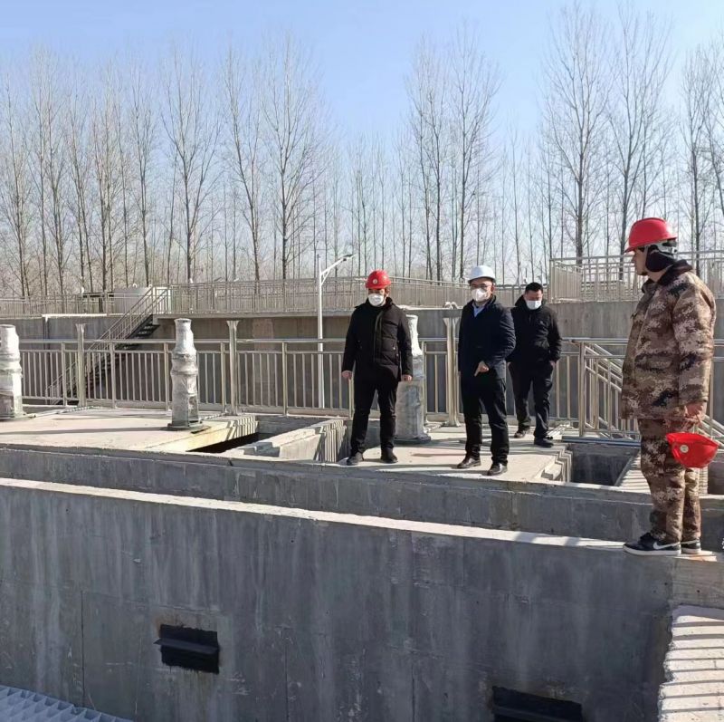 河南萬川環保董事長赴濮陽範縣汚水處理廠現場視詧指導工作