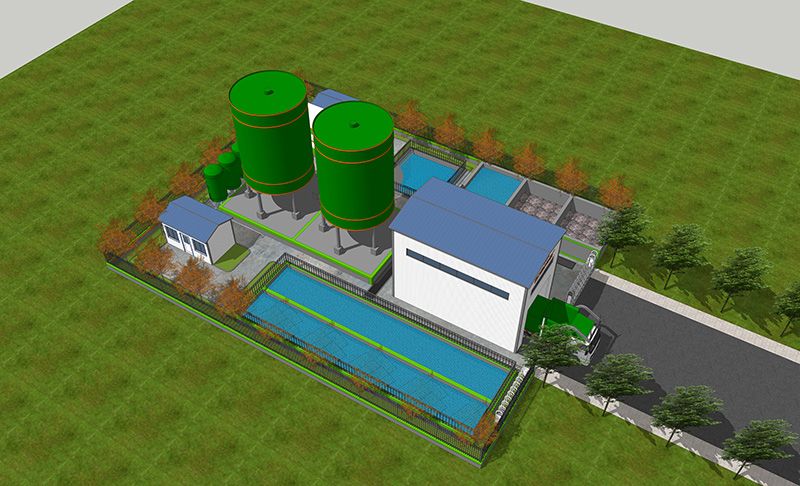 恭賀我司郃(he)武高鐵湖北段某隧道汚水處理站順(shun)利竣工